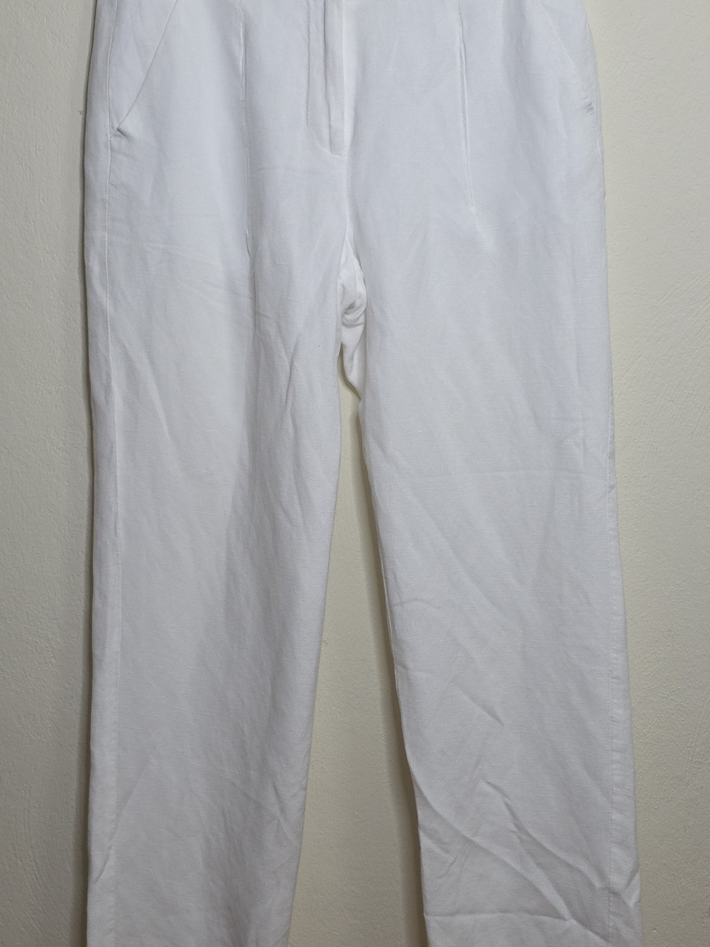 Joan Vass White Tailored Trousers